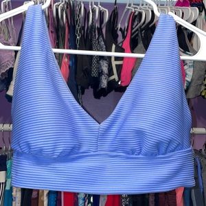 Blue top tag missing cropped top or bralette or swim suit top u pick size small